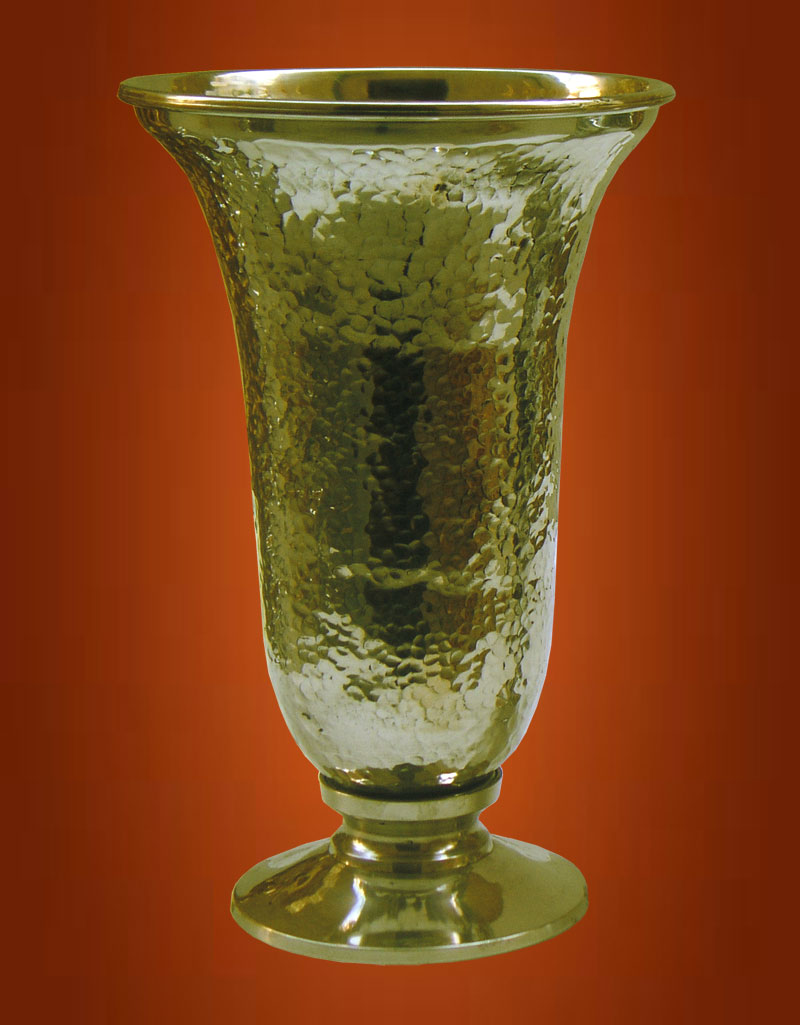 New Yellow Vase Carved Νο2  (159-72G)