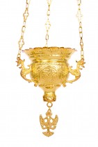 Vigil Lamps  Byzantine Carved Νο3 Yellow (111-03)