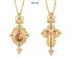 SET Engolpio And Cross Goldplated Silver (925) (ΣΕΤ 02)