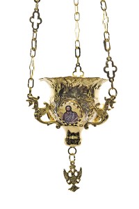 Κανδήλα Βυζαντινή Νο1 (Εικόνες Πορσελάνη)  Δίχρωμη (110-61D)