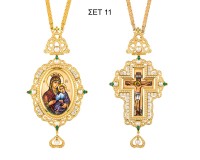 SET Engolpio And Cross Goldplated Silver (925) (ΣΕΤ 11)
