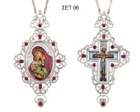 SET Engolpio And Cross Silverplated Silver (925) (ΣΕΤ 06)